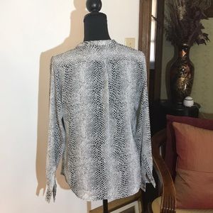 Green Snakeskin Shirt Blouse